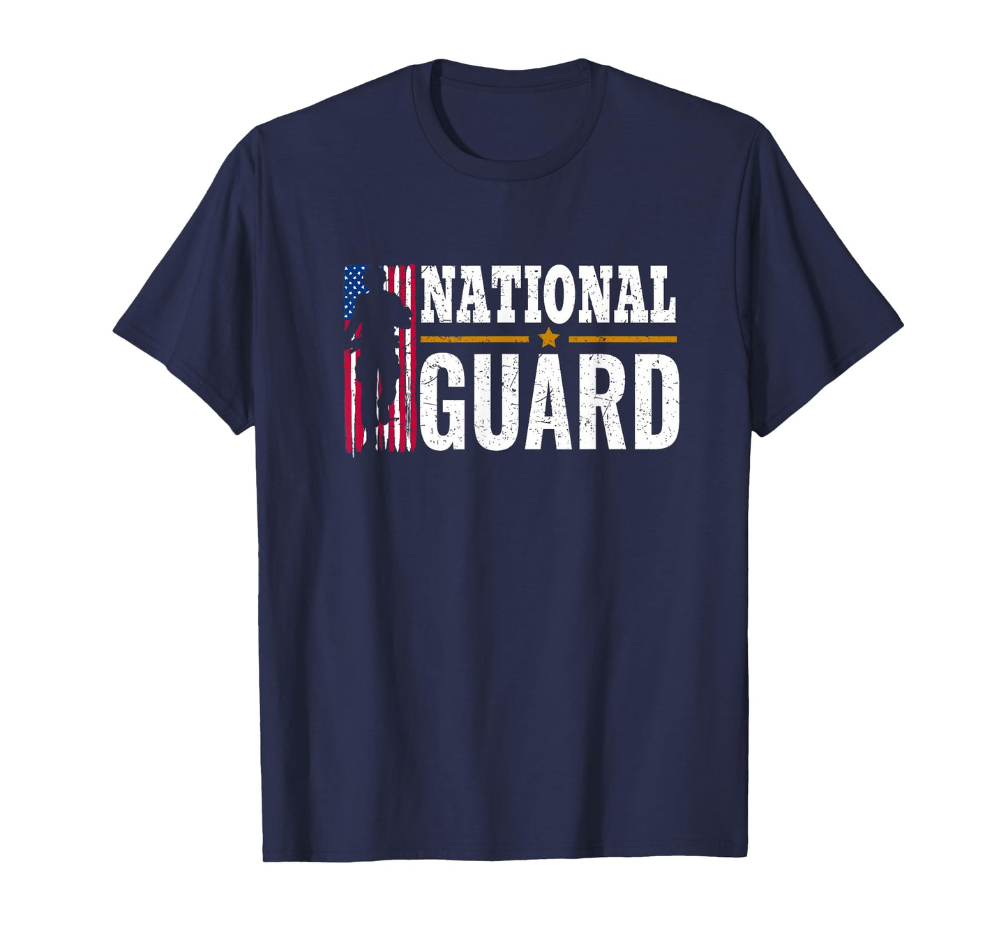 National Guard American Flag Proud T-Shirt T-Shirt