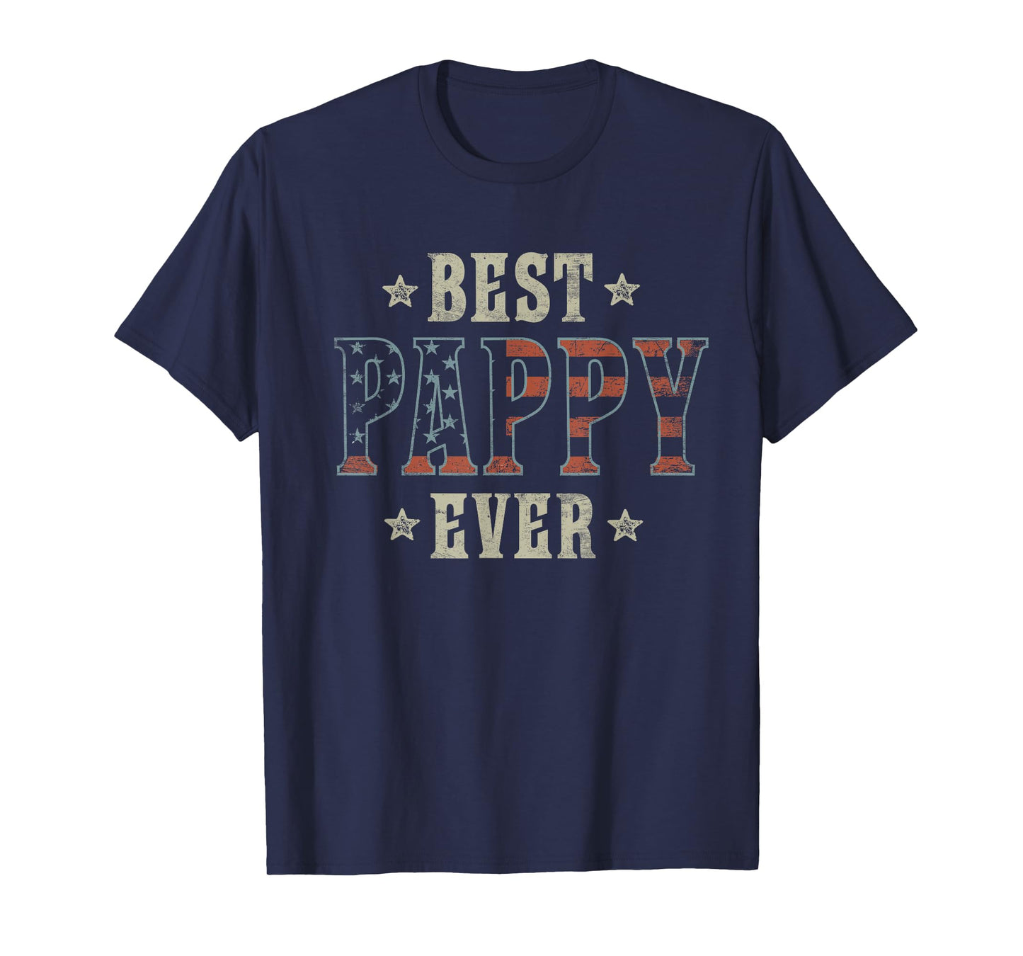 Best Pappy Ever Patriotic American Flag Design Pappy T-Shirt