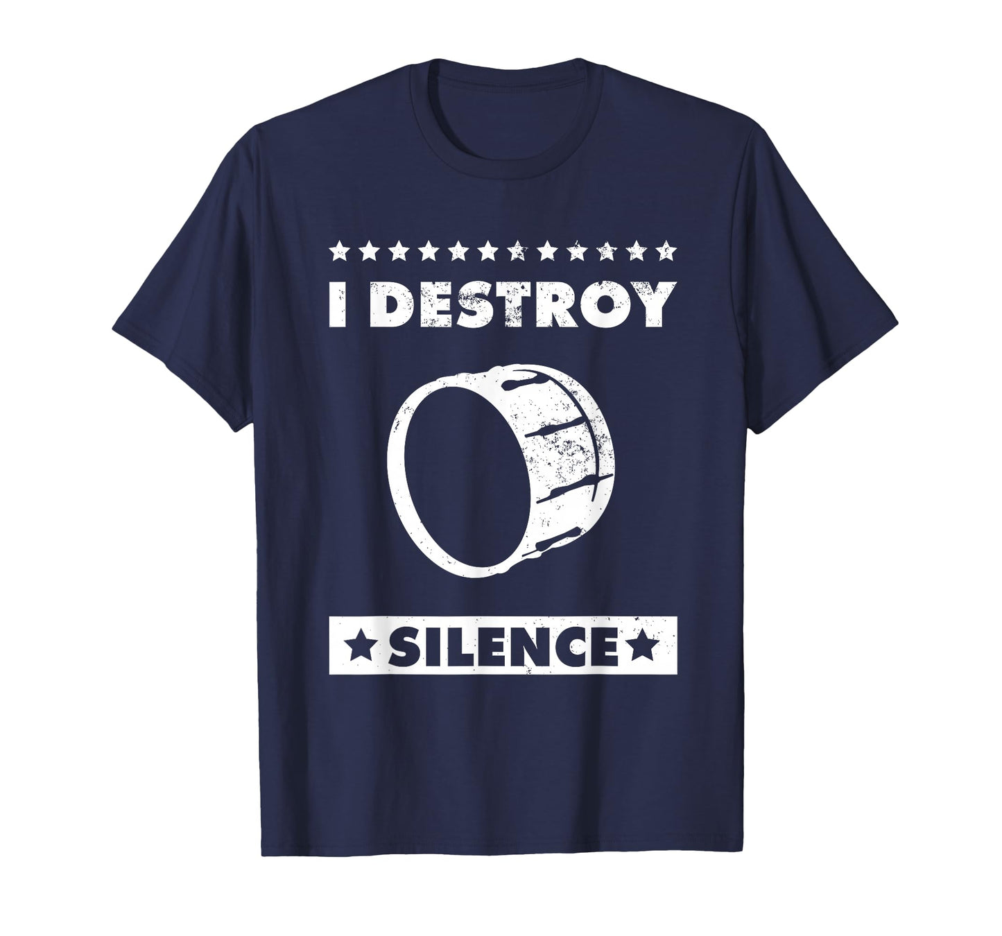 I Destroy Silence - Choir, Marching Band and Bass Drum T-Shirt