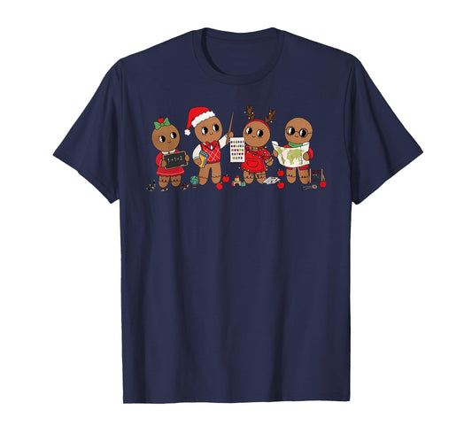 Cute Gingerbread Classroom Christmas Holiday Teacher School T-Shirt