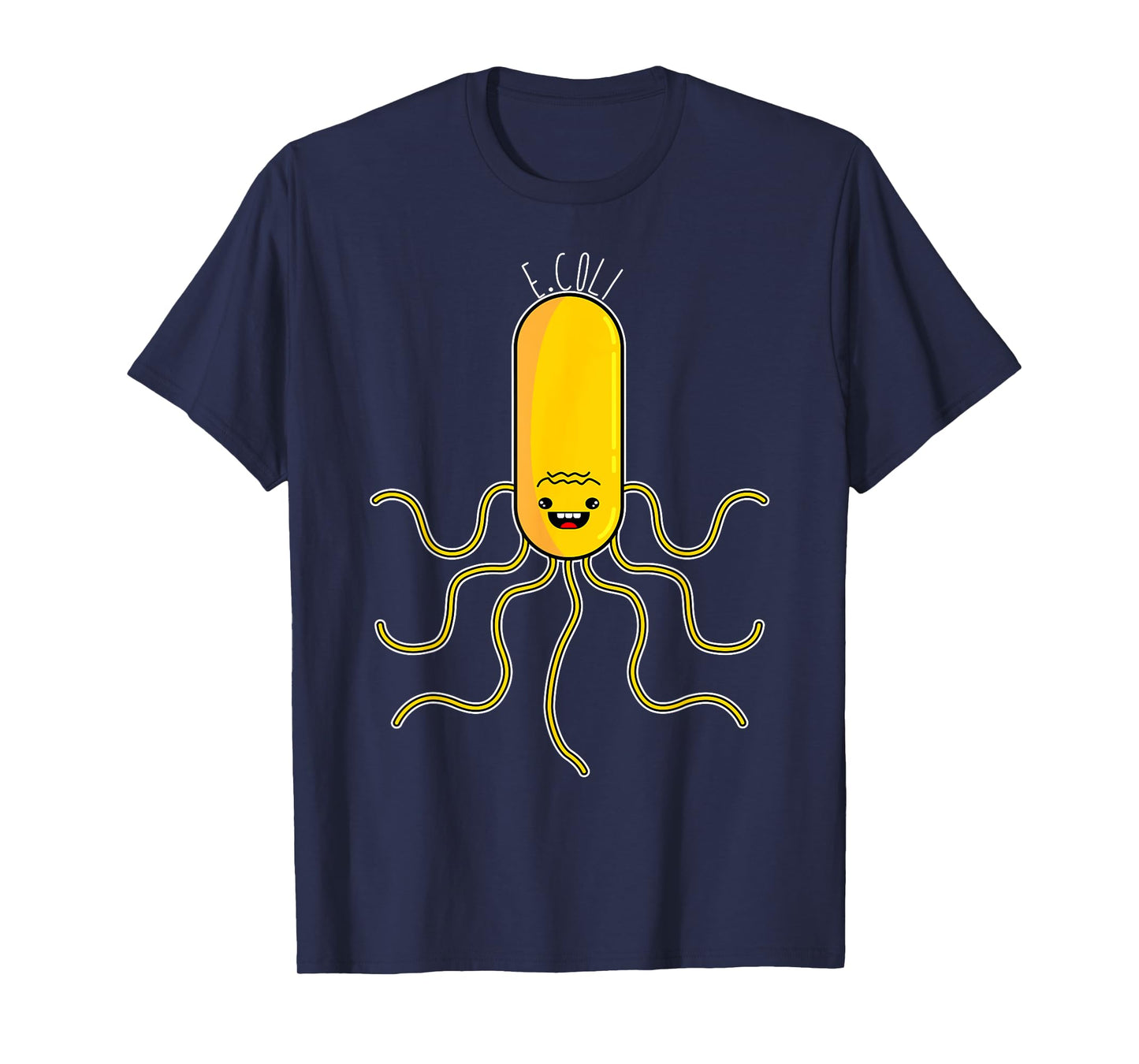 Cute Anime Style E. Coli Microorganism Microbiology T-Shirt