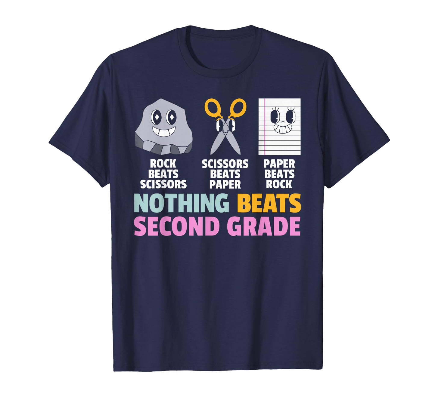 Nothing Beats 2nd Second Grade Back to School Teacher Kids T-Shirt