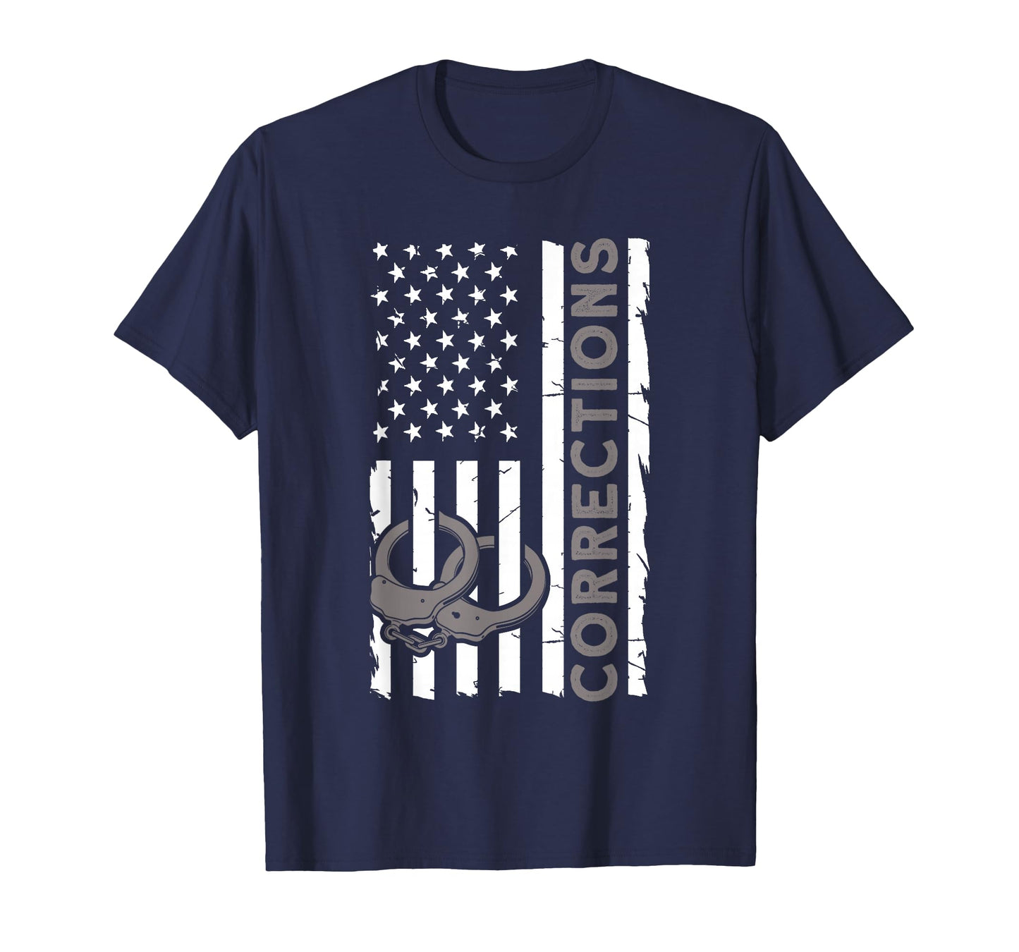 Correctional Officer Corrections Thin Silver Line T-Shirt