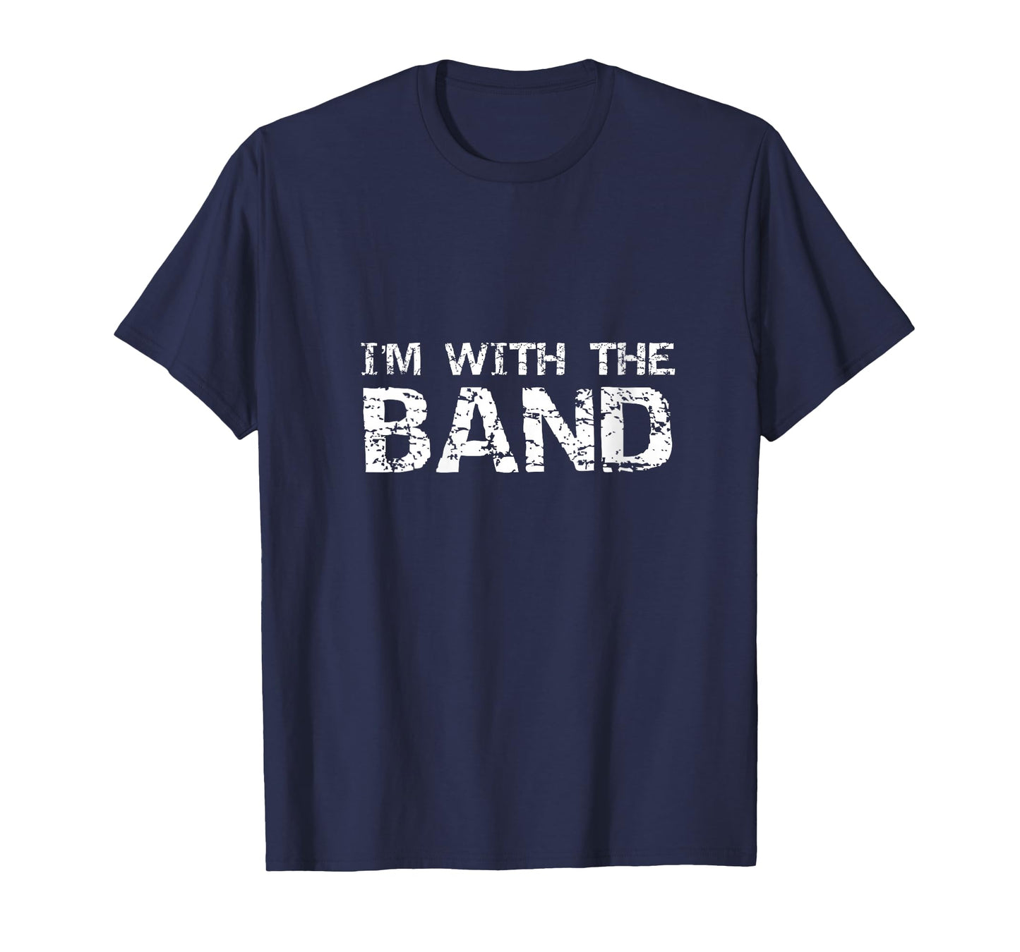 Womens Funny Marching Band Quote Gift for Parents I'm with The Band V-Neck T-Shirt