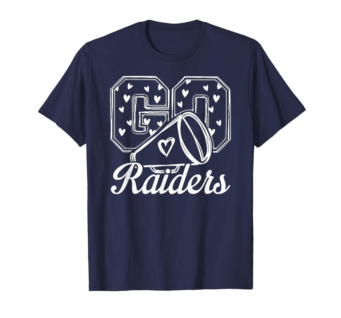 Go Cheer Raiders High School Spirit Fan Team Back to School T-Shirt