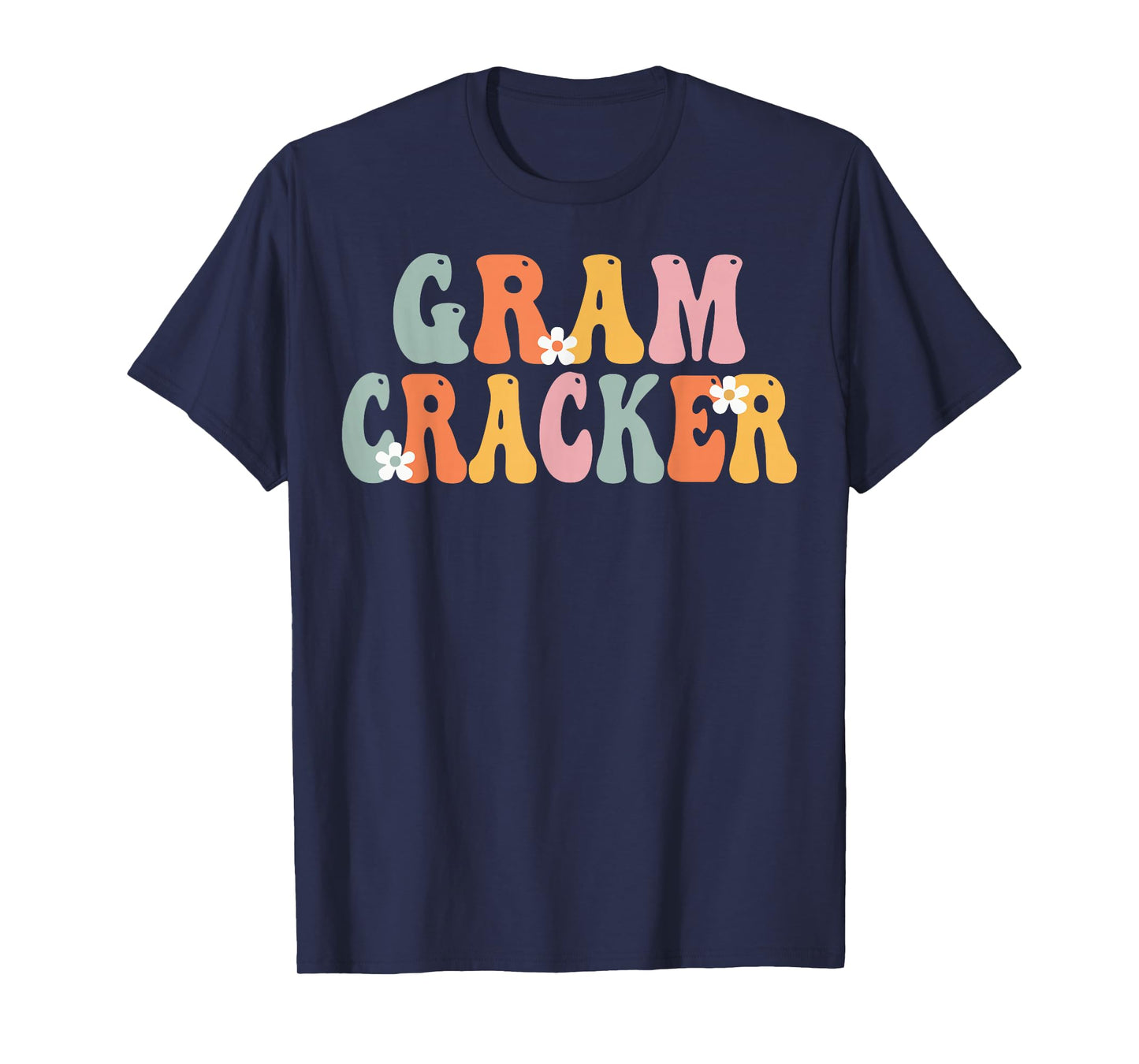 GRAM-CRACKER Retro Groovy Mom Cute Mothers Day Funny Grandma T-Shirt