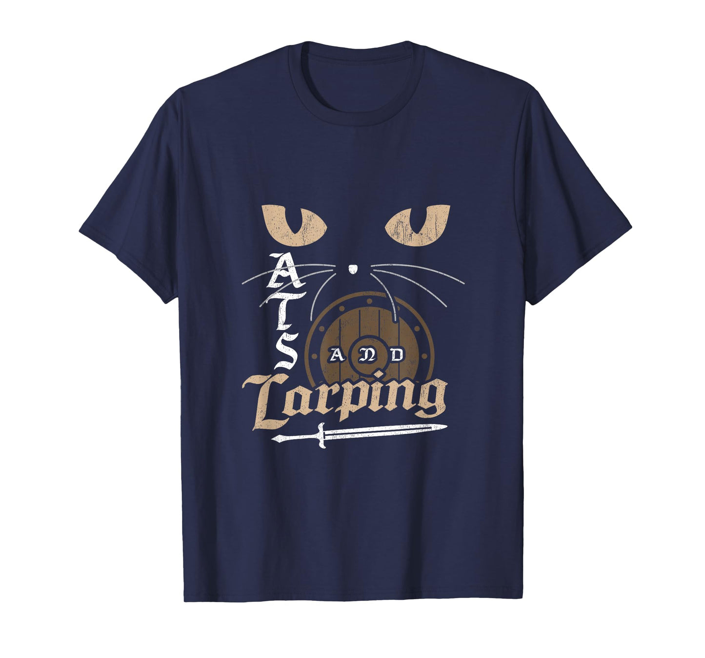 Cats and LARPing Role Playing Game RPG Larp Gamer Cat Lover T-Shirt