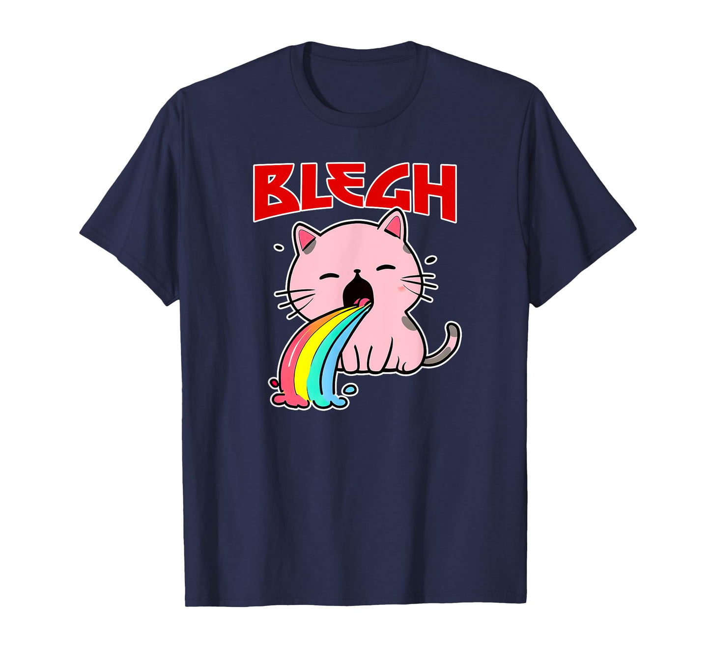 BLEGH Funny Death Metal cat Shirt mosh-Pit Metalhead Clothes Men Women T-Shirt