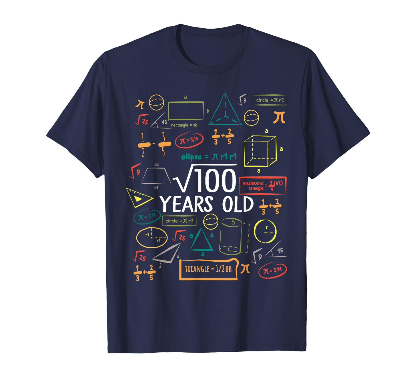 10 Years Old Square Root Math 10th Birthday Boy Girl Kids T-Shirt