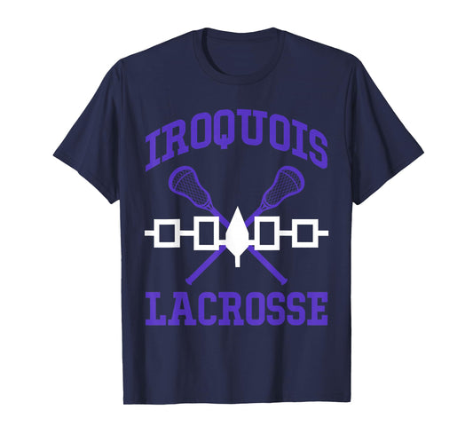 Iroquois Lacrosse Lax Sticks Iroquois Nation Flag T-Shirt