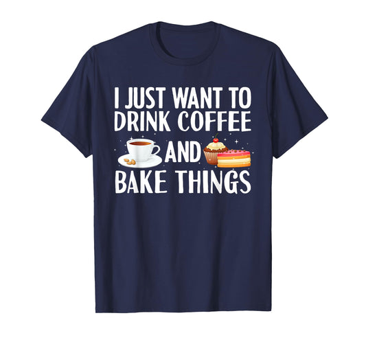 Cool Baker For Men Women Cupcake Baking Bakers Coffee Lovers T-Shirt