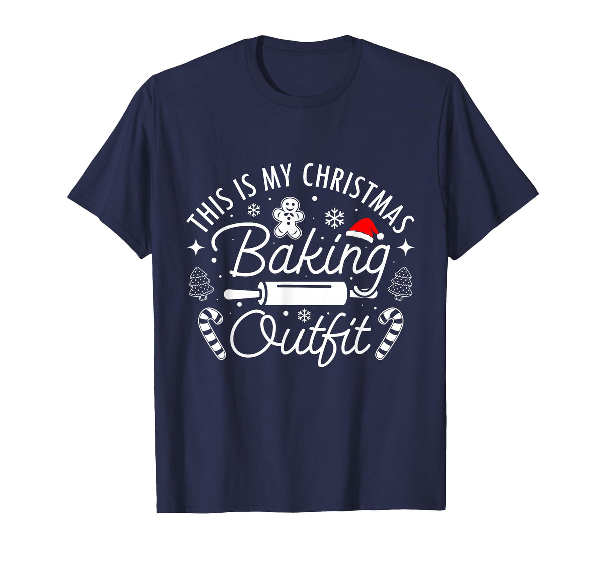 This Is My Christmas Baking Outfit Gingerbread Christmas T-Shirt