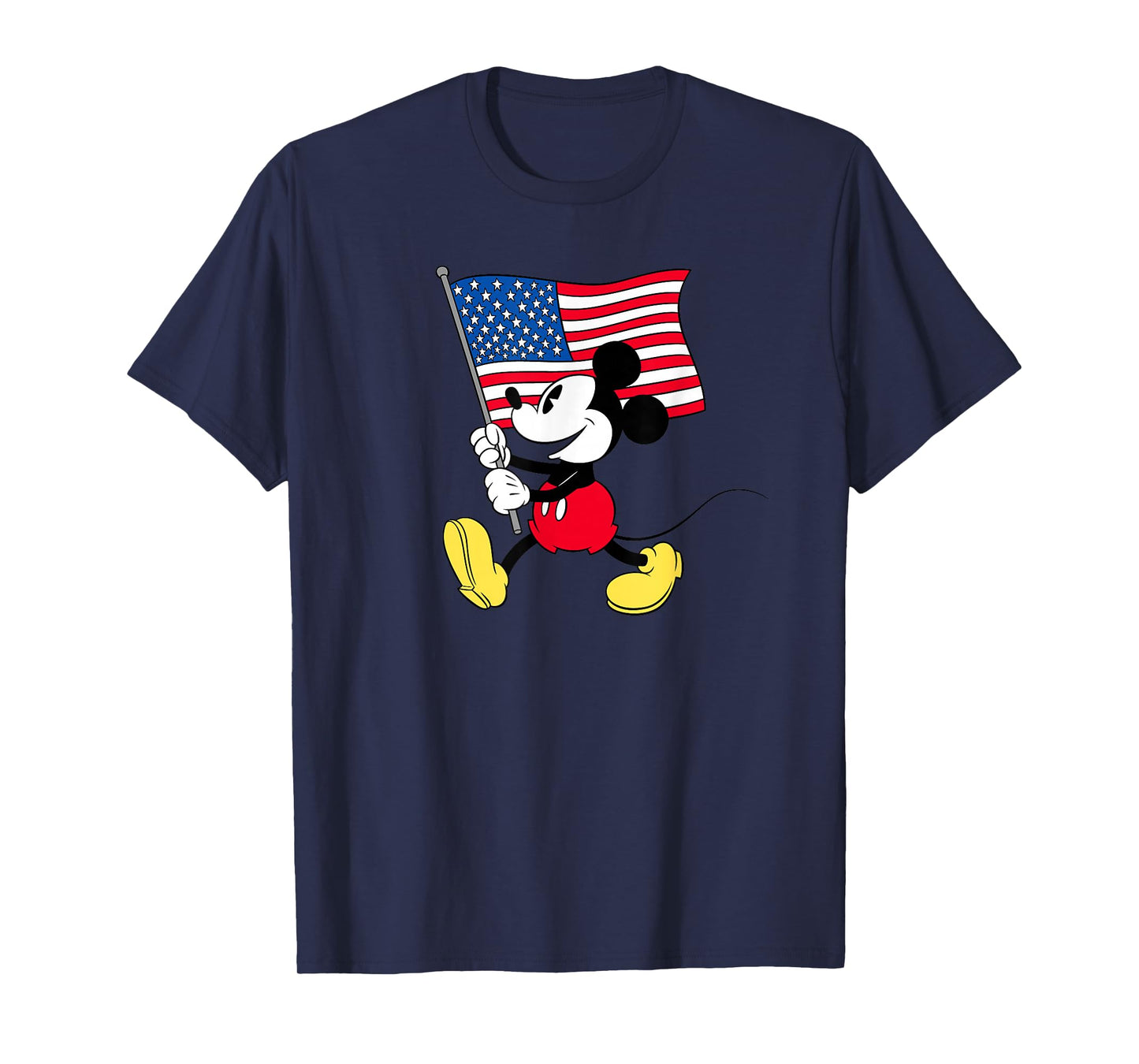 Disney Mickey Mouse Americana Flag T-Shirt Small