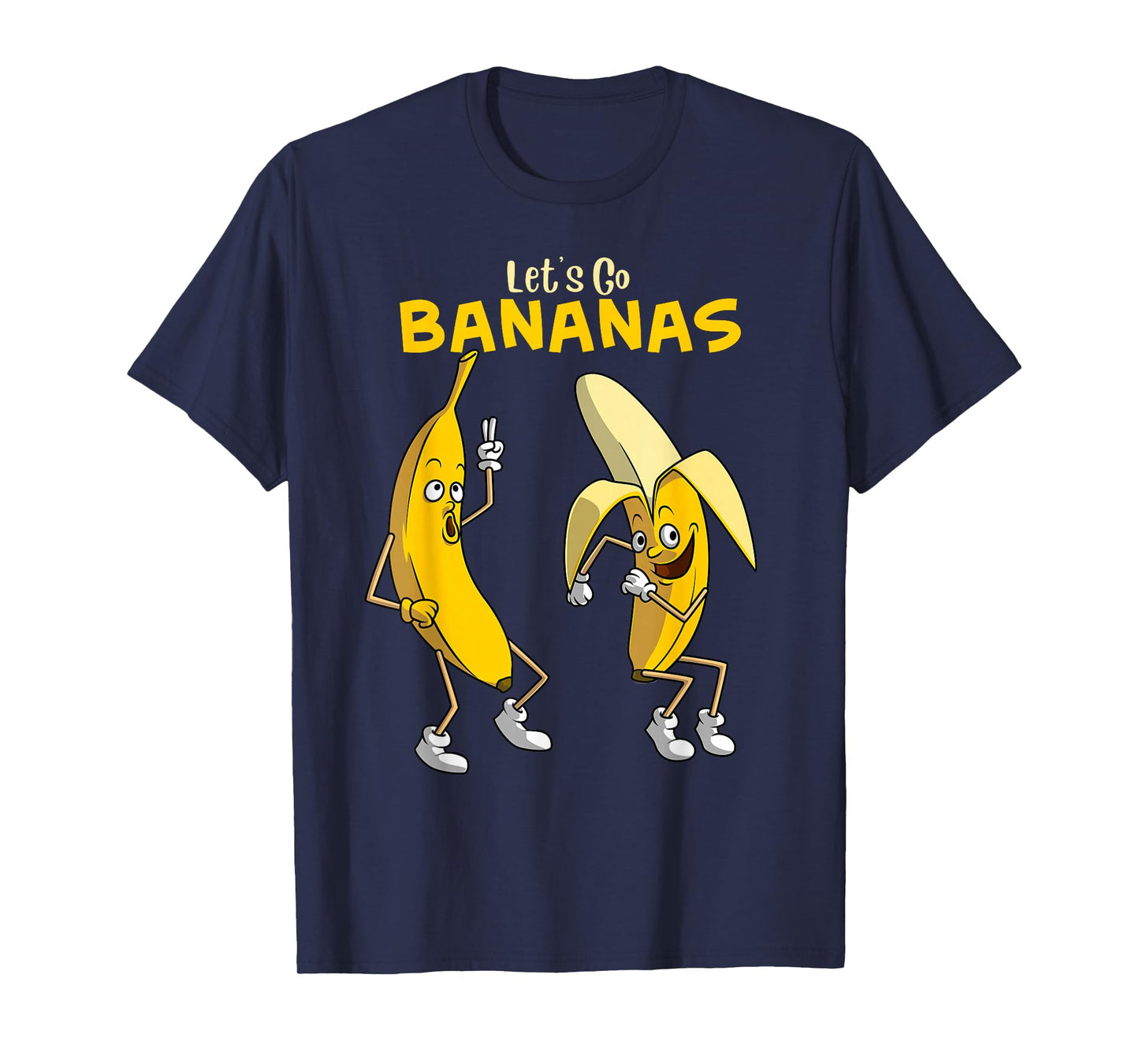 Funny Let's Go Bananas Gift Kids Boys Girls Cute Fruit Dance T-Shirt Small