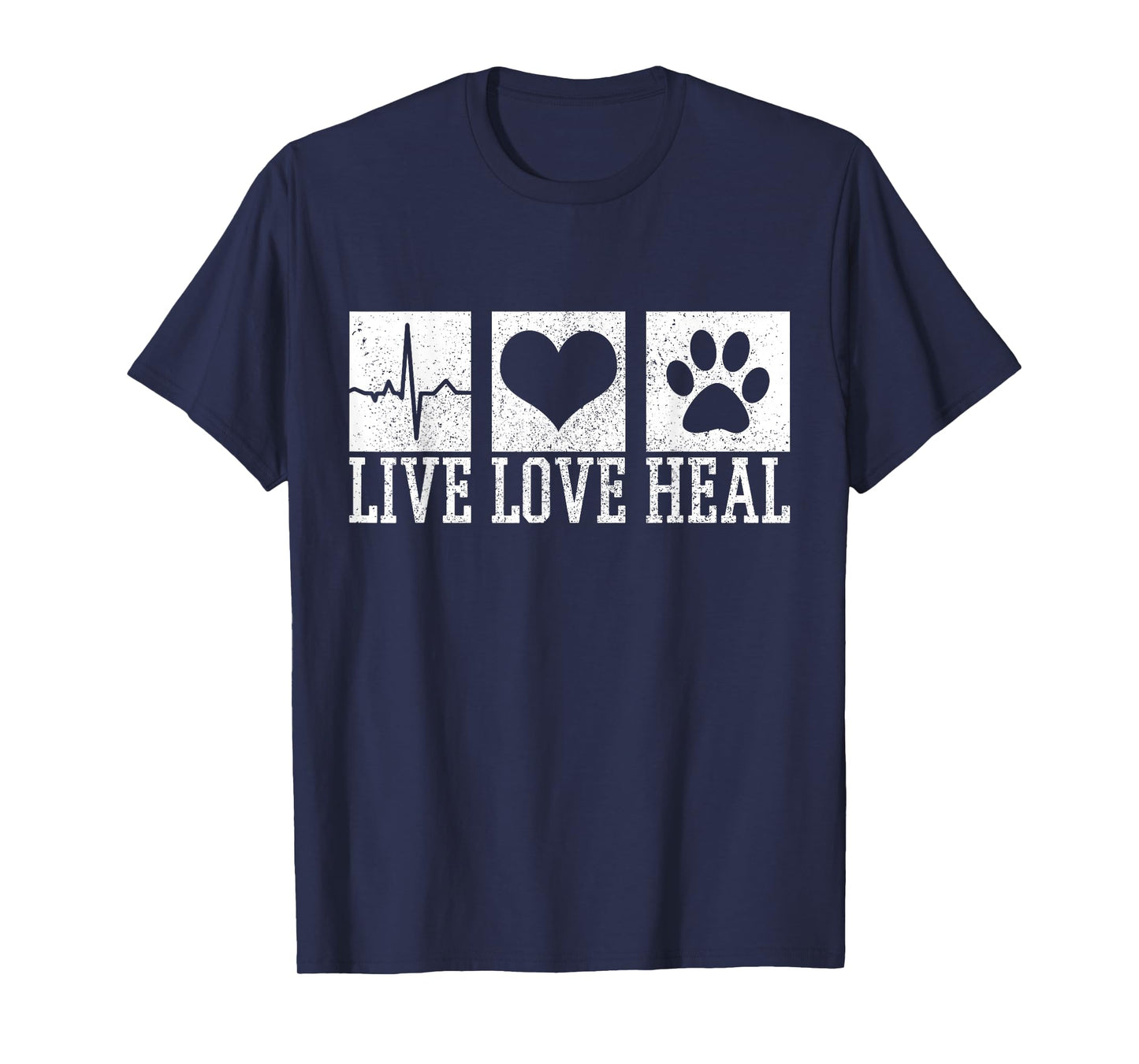 Vet Tech Live Love Heal Veterinary Dog Storage T-Shirt