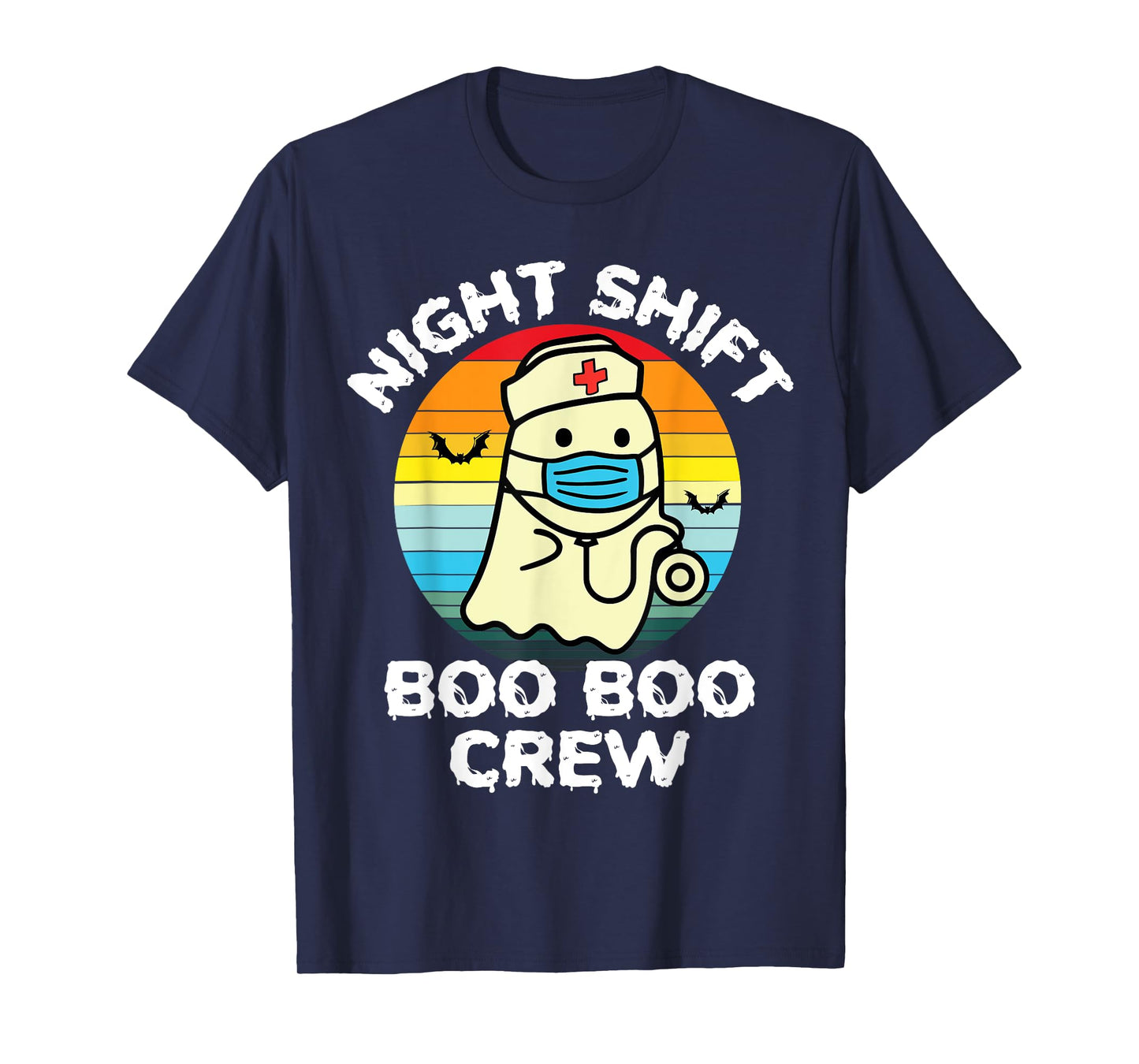 2023 Night Shift Boo Boo Crew Nurse Halloween For Nurses RN T-Shirt