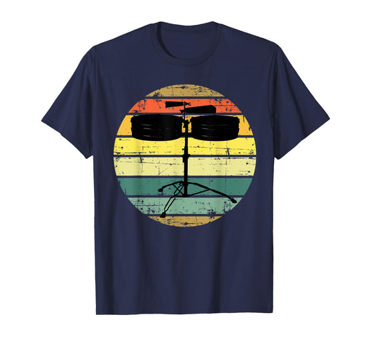 Timbales Percussion Vintage Retro Music Lover T-Shirt