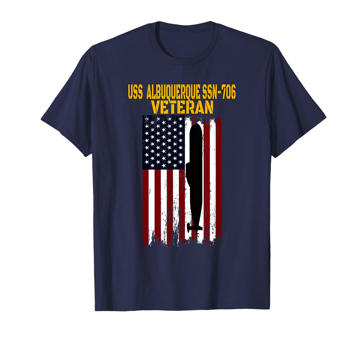 USS Albuquerque SSN-706 Submarine Veterans Day Father's Day T-Shirt