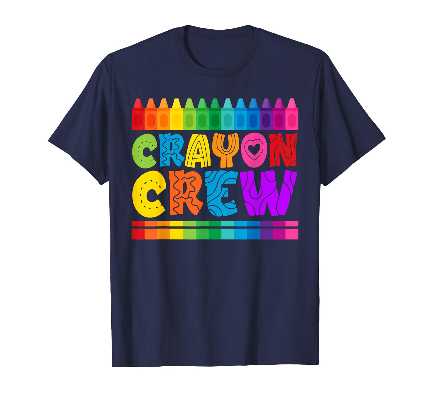 Crayon Crew Coloring Artistic Drawing Color T-Shirt