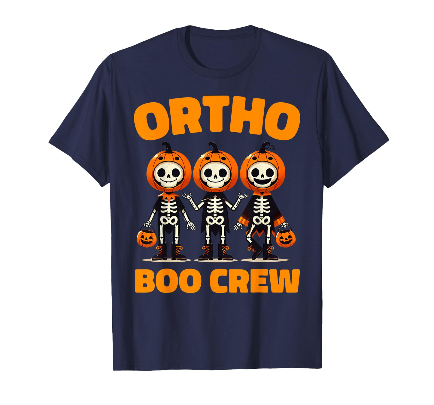 Cute Ortho Squad Spooky Ortho Orthopedic Boo Crew Halloween T-Shirt