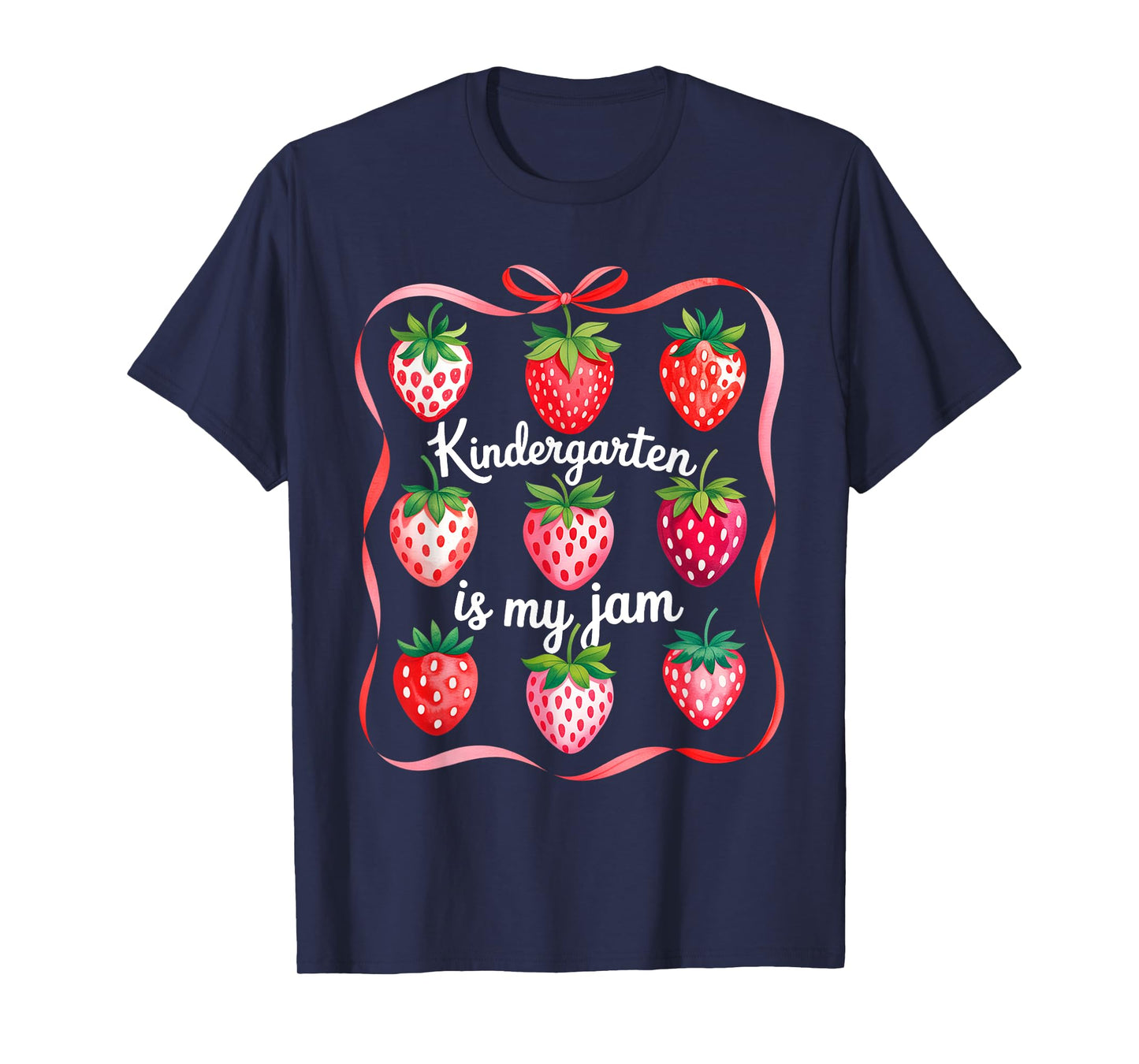 Groovy Kindergarten Is My Jam Strawberry Kinder Team Teacher T-Shirt