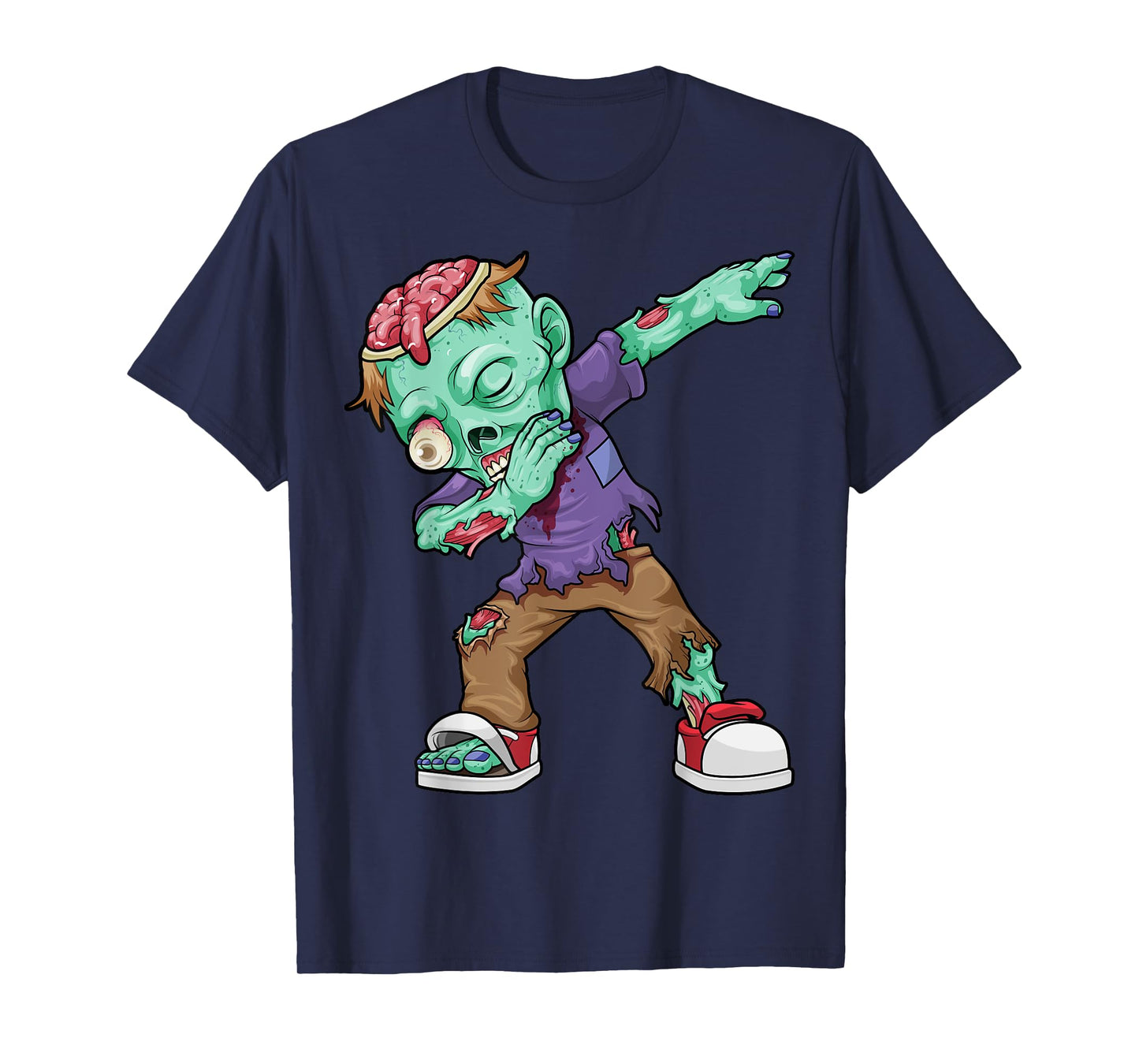 Dabbing Zombie Halloween Costume Funny Zombies Boys Kids Dab T-Shirt