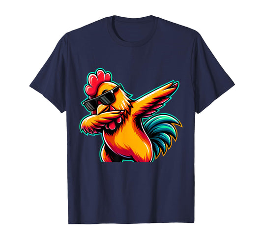 Cute Chicken Lover Men Women Youth Kids Boys Dabbing Chicken T-Shirt