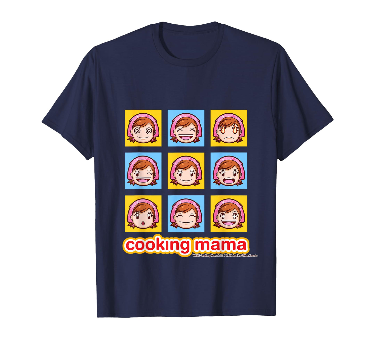 Cooking Mama Faces T-Shirt color T-Shirt