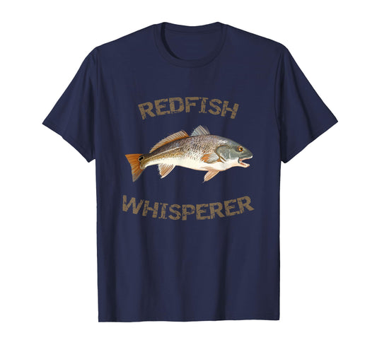 Redfish Whisperer Redfish T-Shirt | Red Drum Fish Shirt T-Shirt