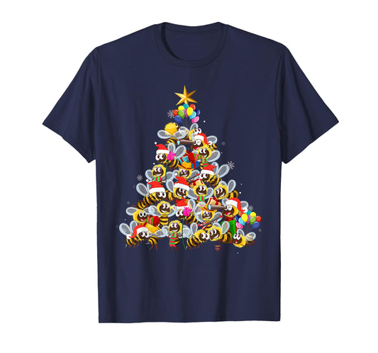 Bees Tree Christmas Sweater Xmas Gifts for Bees Lover T-Shirt