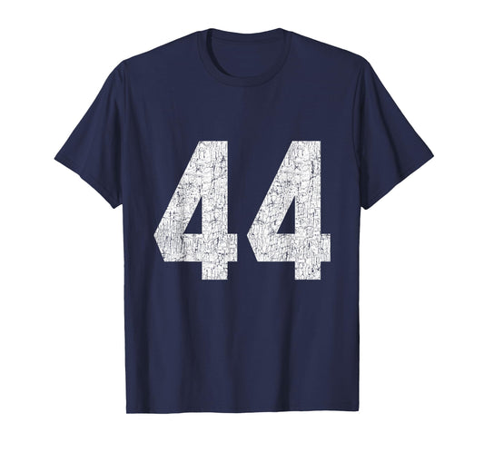 #44 Jersey Uniform Varsity Sports Number, 44th Birthday T-Shirt