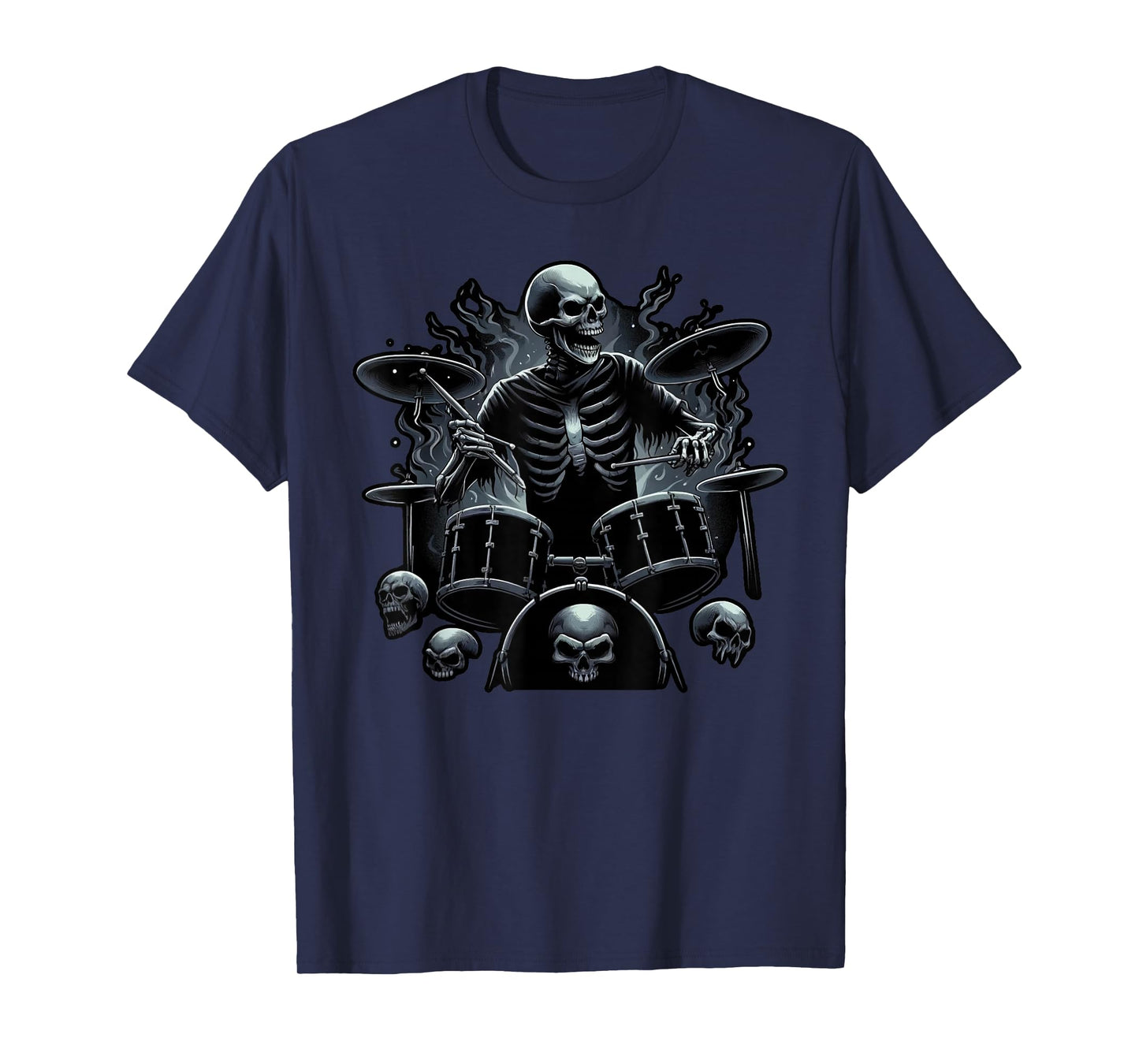 Playing Drums Skeleton Lover For Drummers T-Shirt