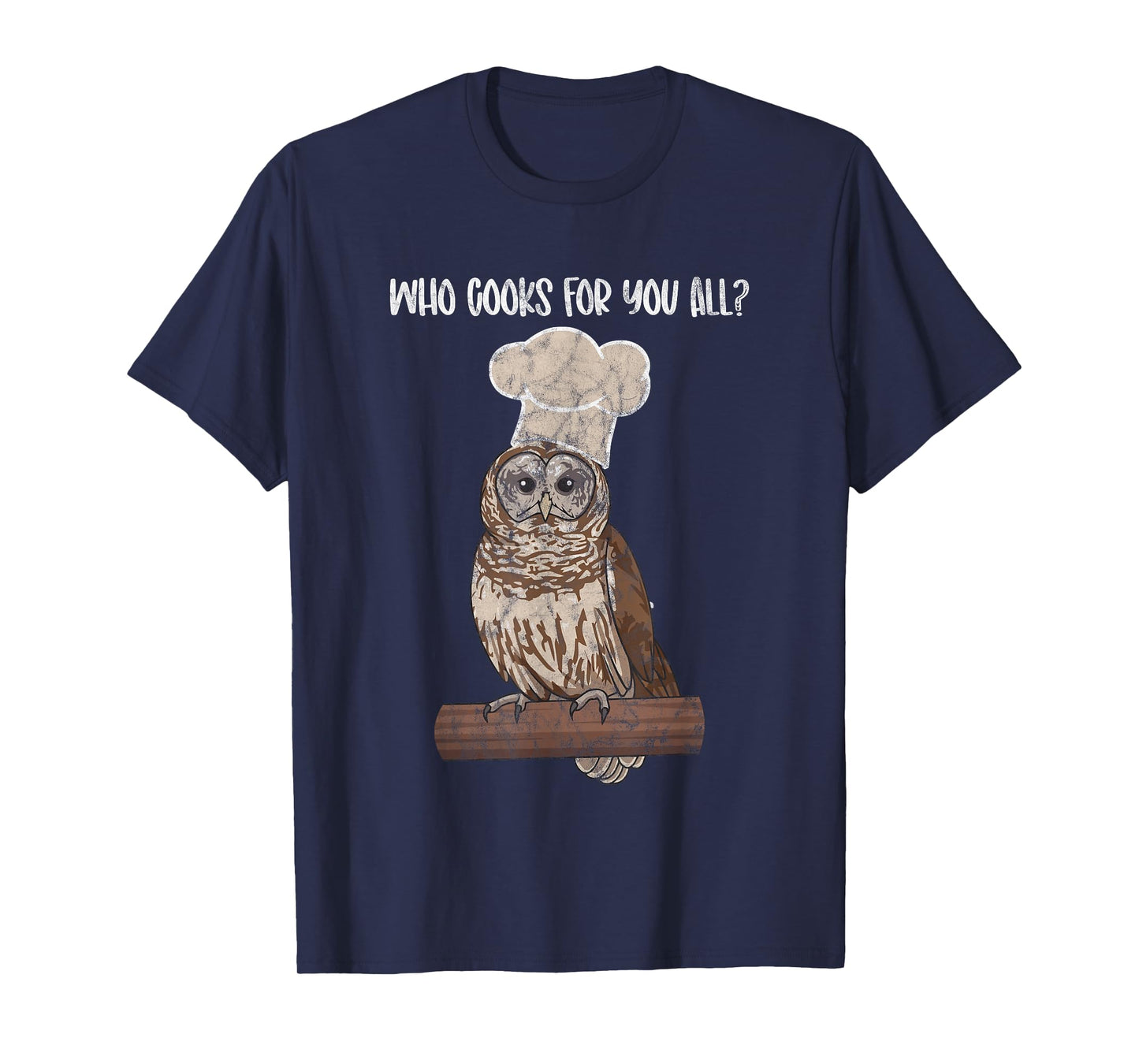 Barred Owl Chef owl lover, bird fan birder T-Shirt