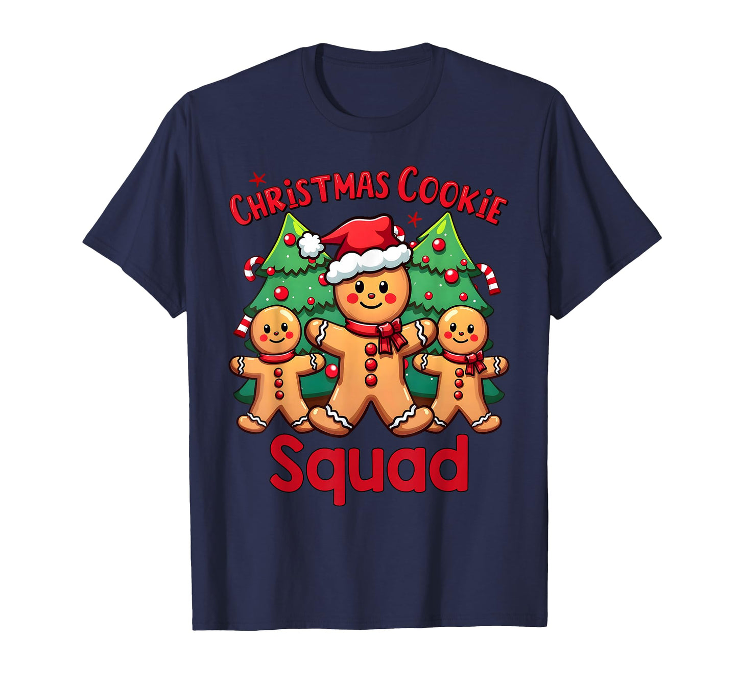 Christmas Cookie Squad Festive Gingerbread Holiday Matching T-Shirt