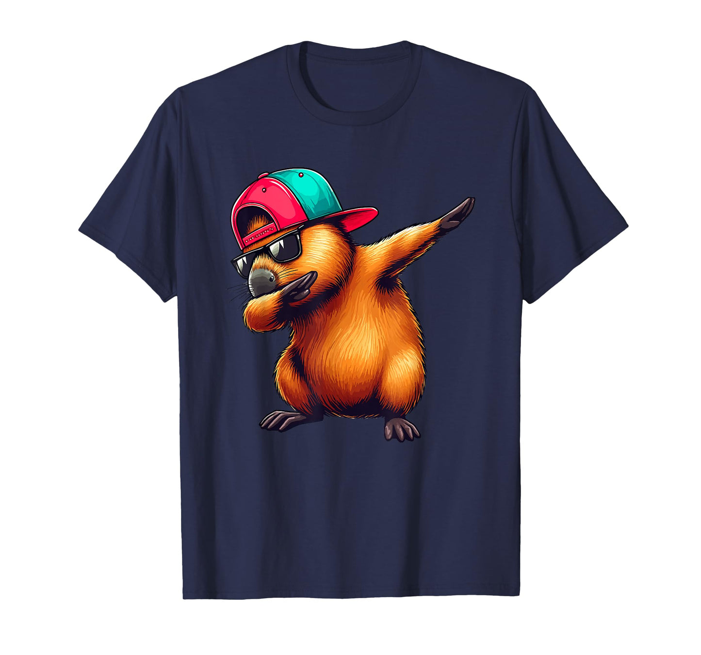 Cute Dabbing Capybara Boys Men Toddler Fun Capy Lover Kids T-Shirt
