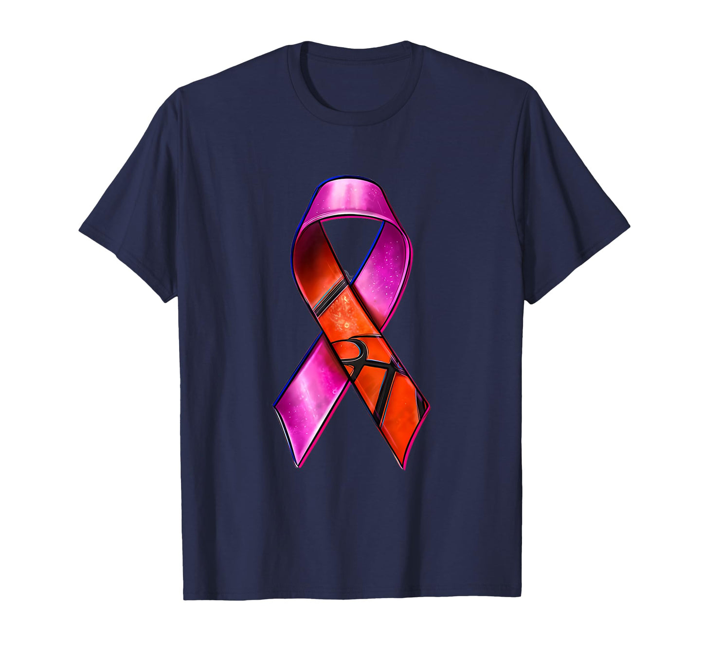 Basketball Pink Ribbon Breast Cancer Awareness Supporter T-Shirt
