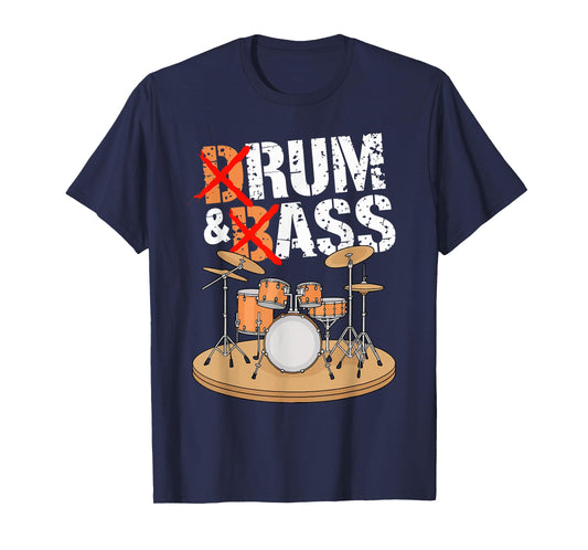Rum And Bass Snare Drum Drumming Music Instrument Drummer T-Shirt