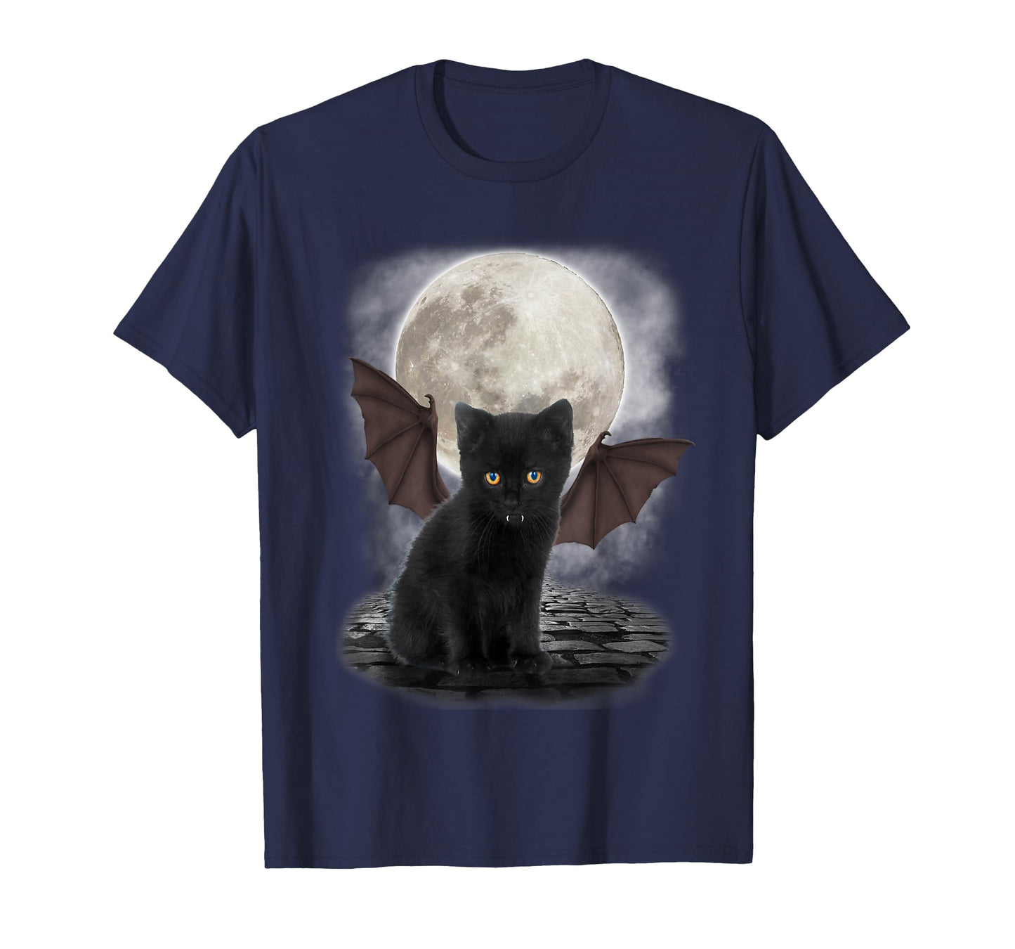 Gothic Bat Cat Shirt Vampire Funny Gifts Cats Lover T-Shirt T-Shirt