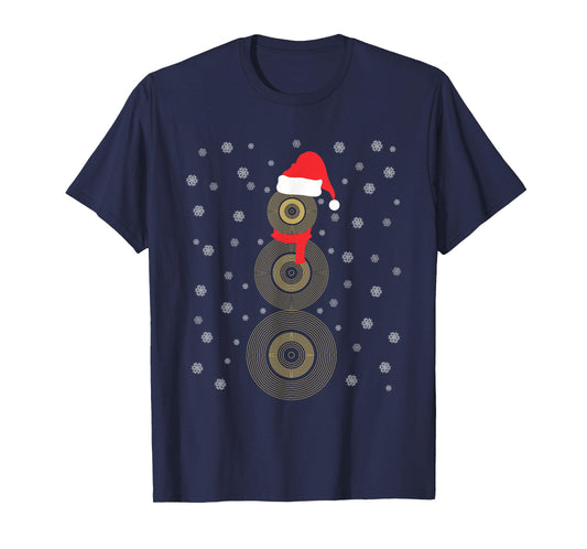 Cymbal Snowman Festive Holiday Christmas Party Musical T-Shirt