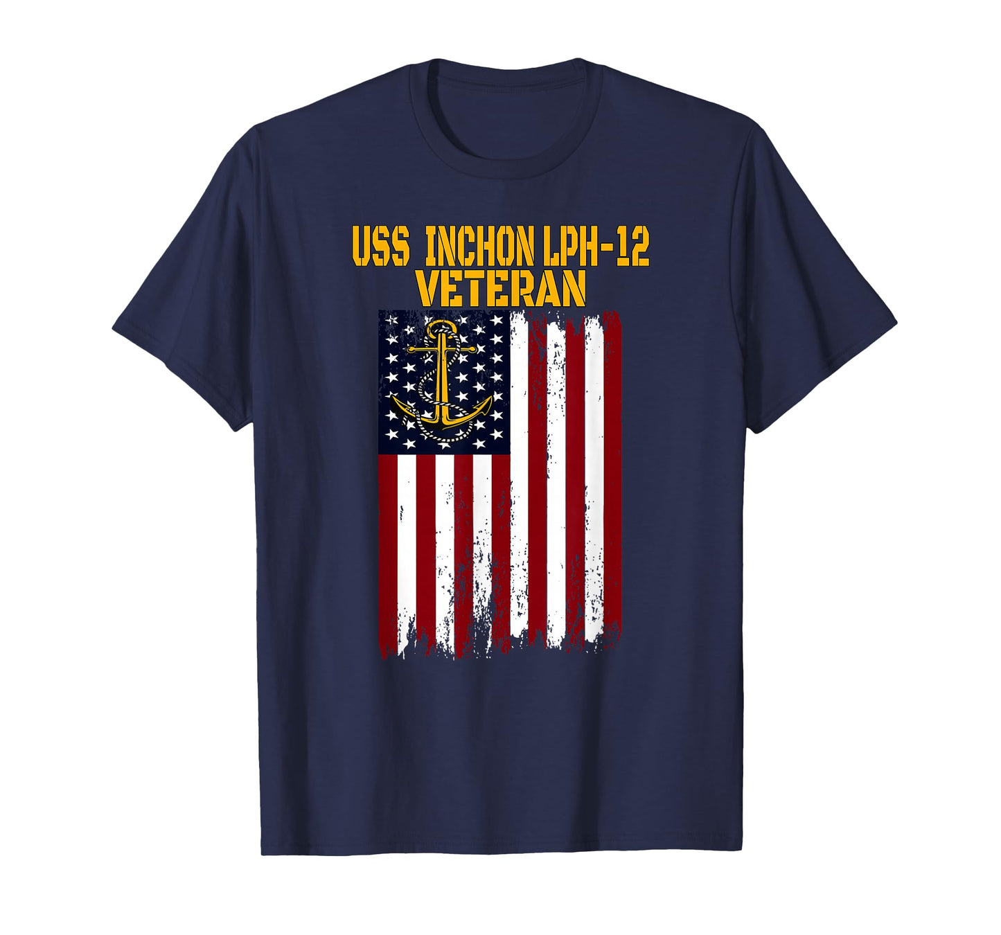USS Inchon LPH-12 Amphibious Ship Helicopter Carrier Veteran T-Shirt
