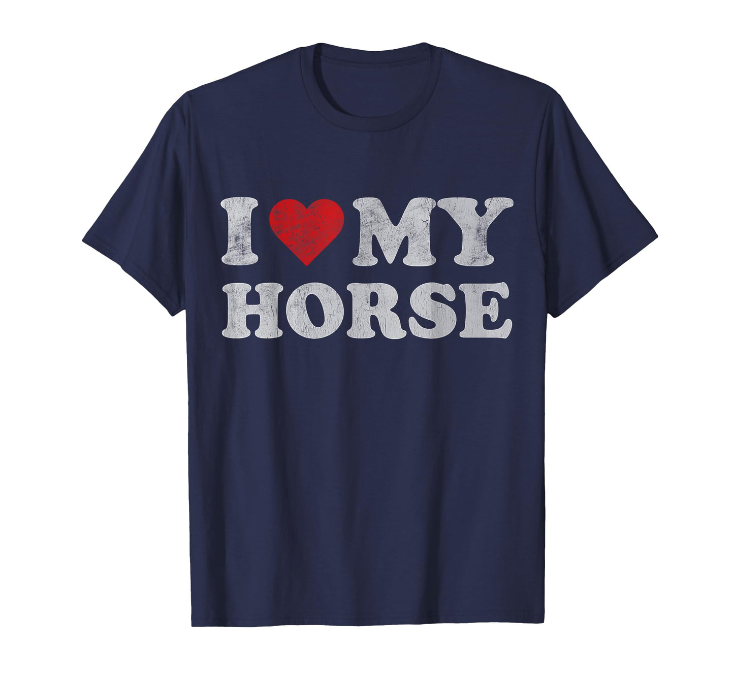 Vintage I Heart My Horse I love my Horses Cute Pet Owner T-Shirt