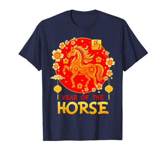 Year of The Horse Chinese Zodiac Lunar New Year Fire Horse T-Shirt