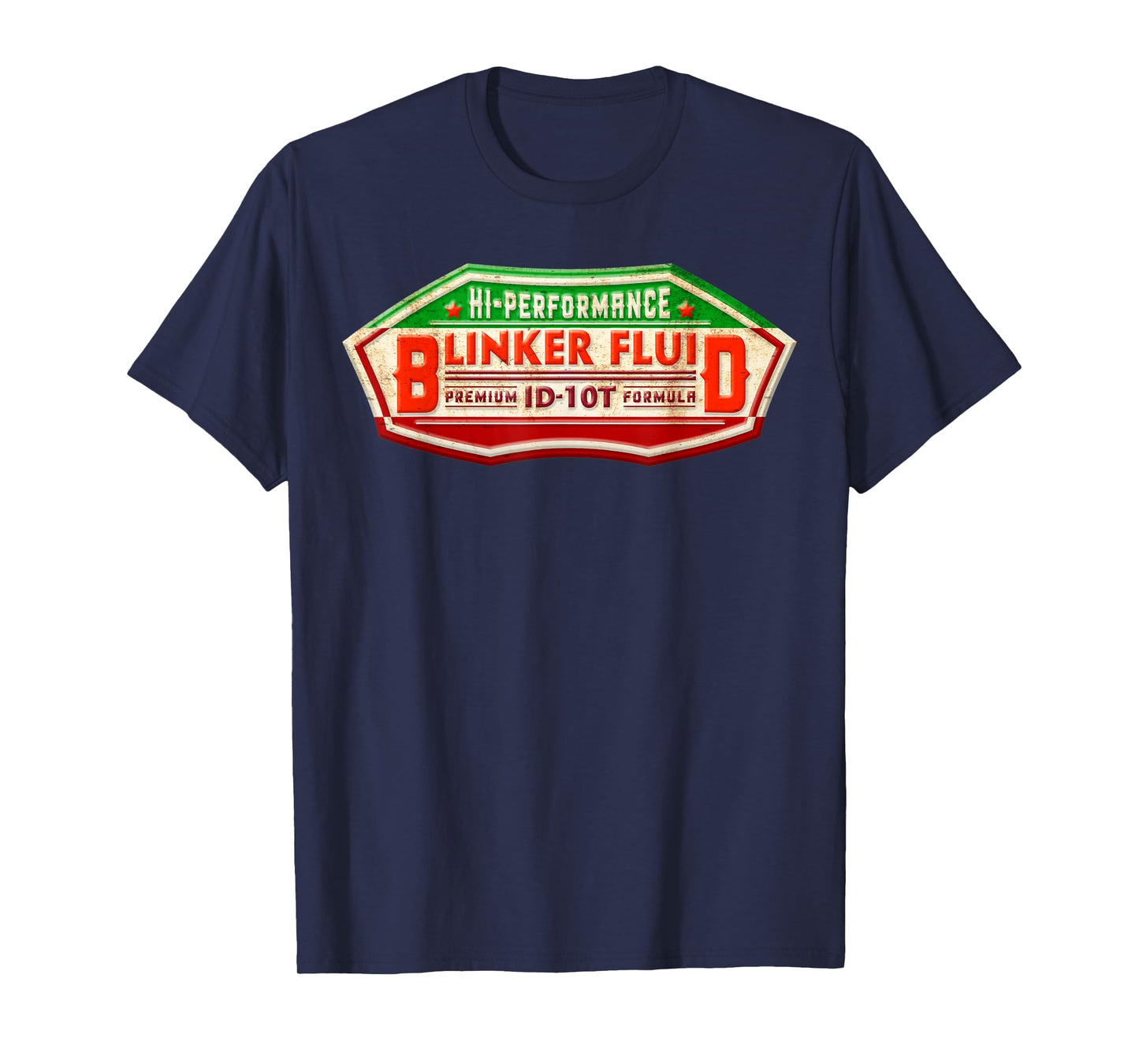 "BLINKER FLUID" Idiot Formula Gag Gift T-shirt for Mechanics