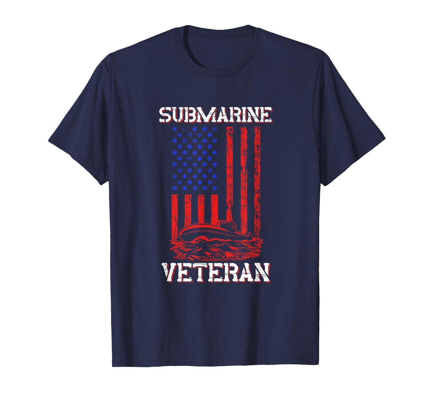 Submarine Veteran Flag Patriotic Sub Service Submariner T-Shirt