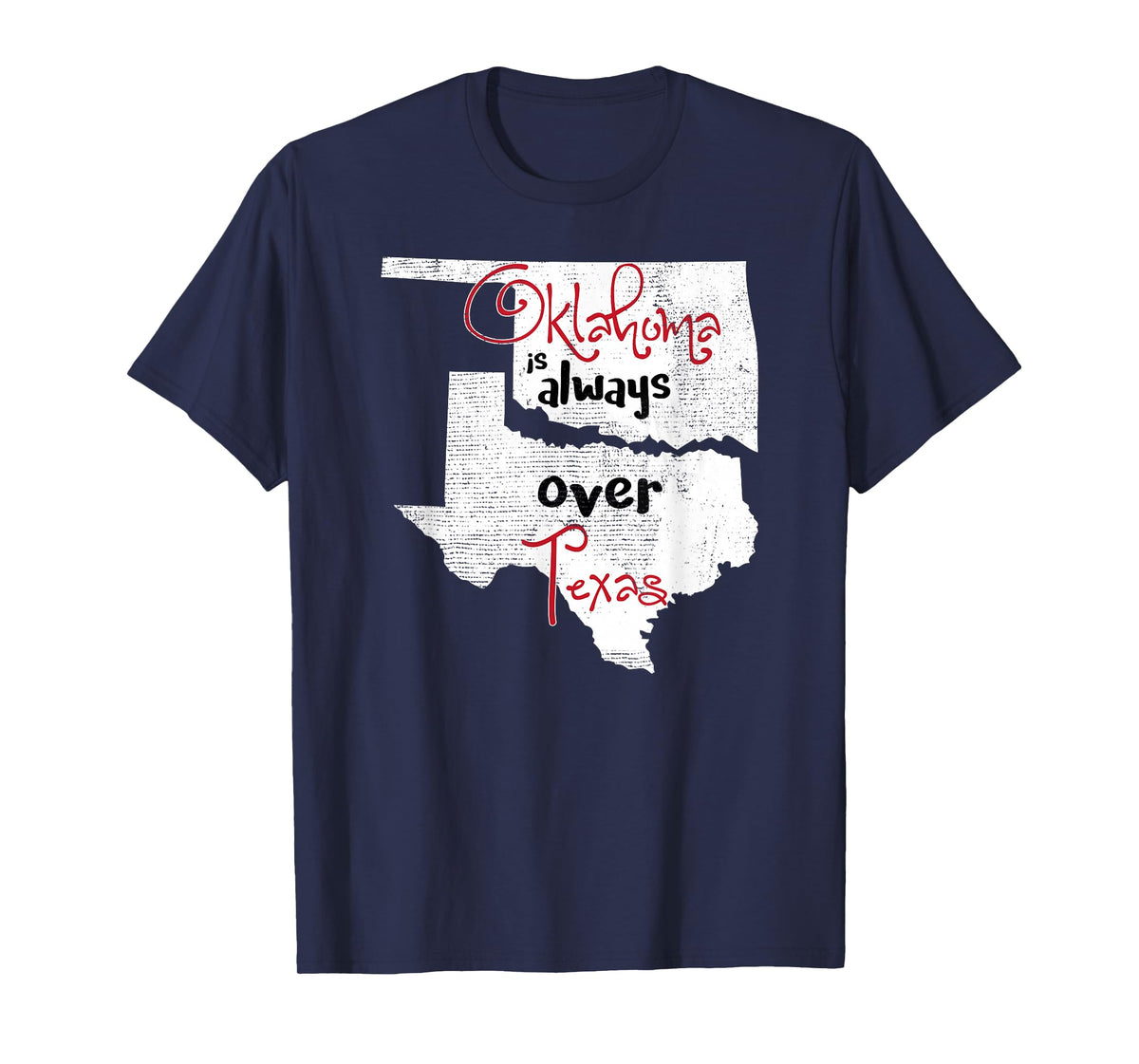 Oklahoma Texas Rivals Okie Distressed TShirt T-Shirt