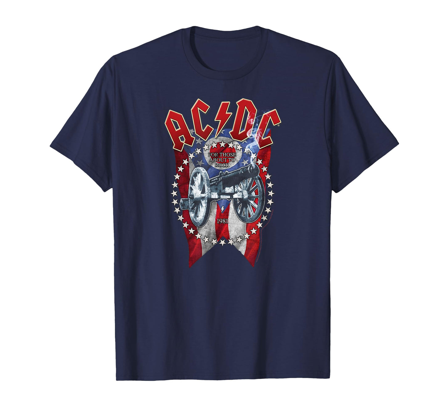 ACDC - for Those About to Rock Cannon 1981 T-Shirt