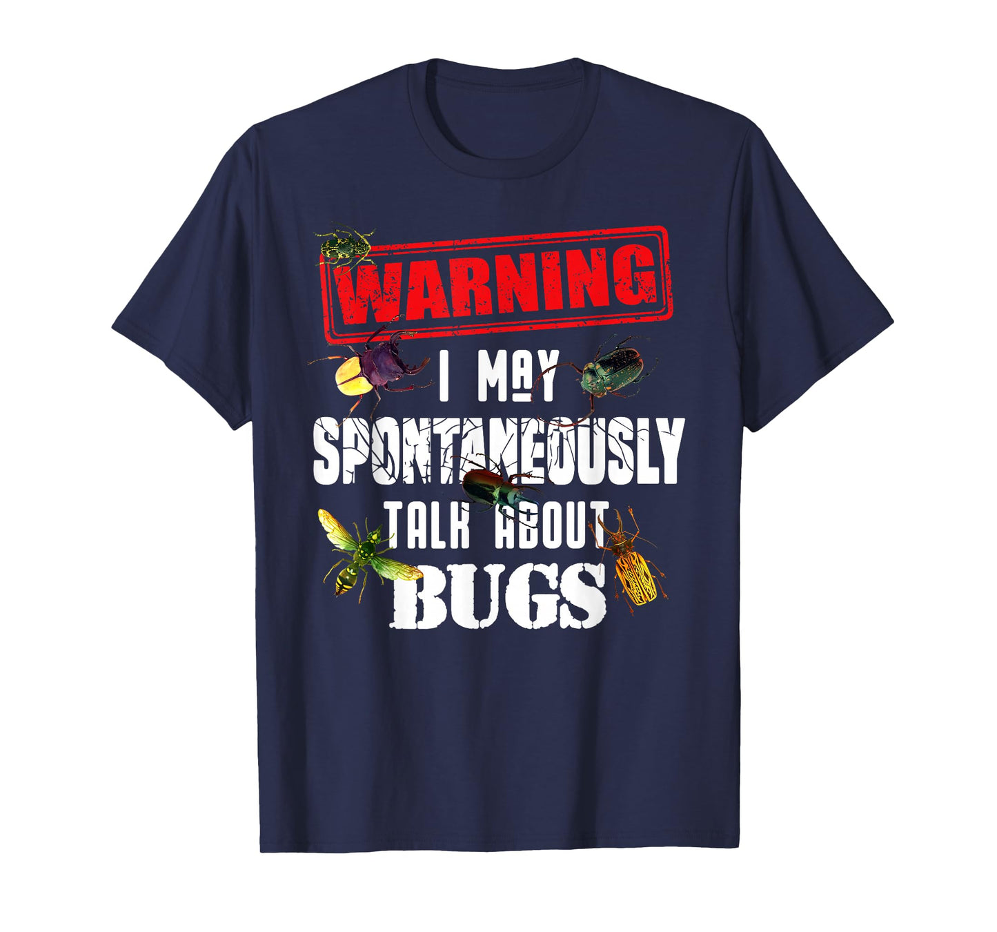 Cool Warning Talk About Bugs Funny Insect Collector Boy Gift T-Shirt
