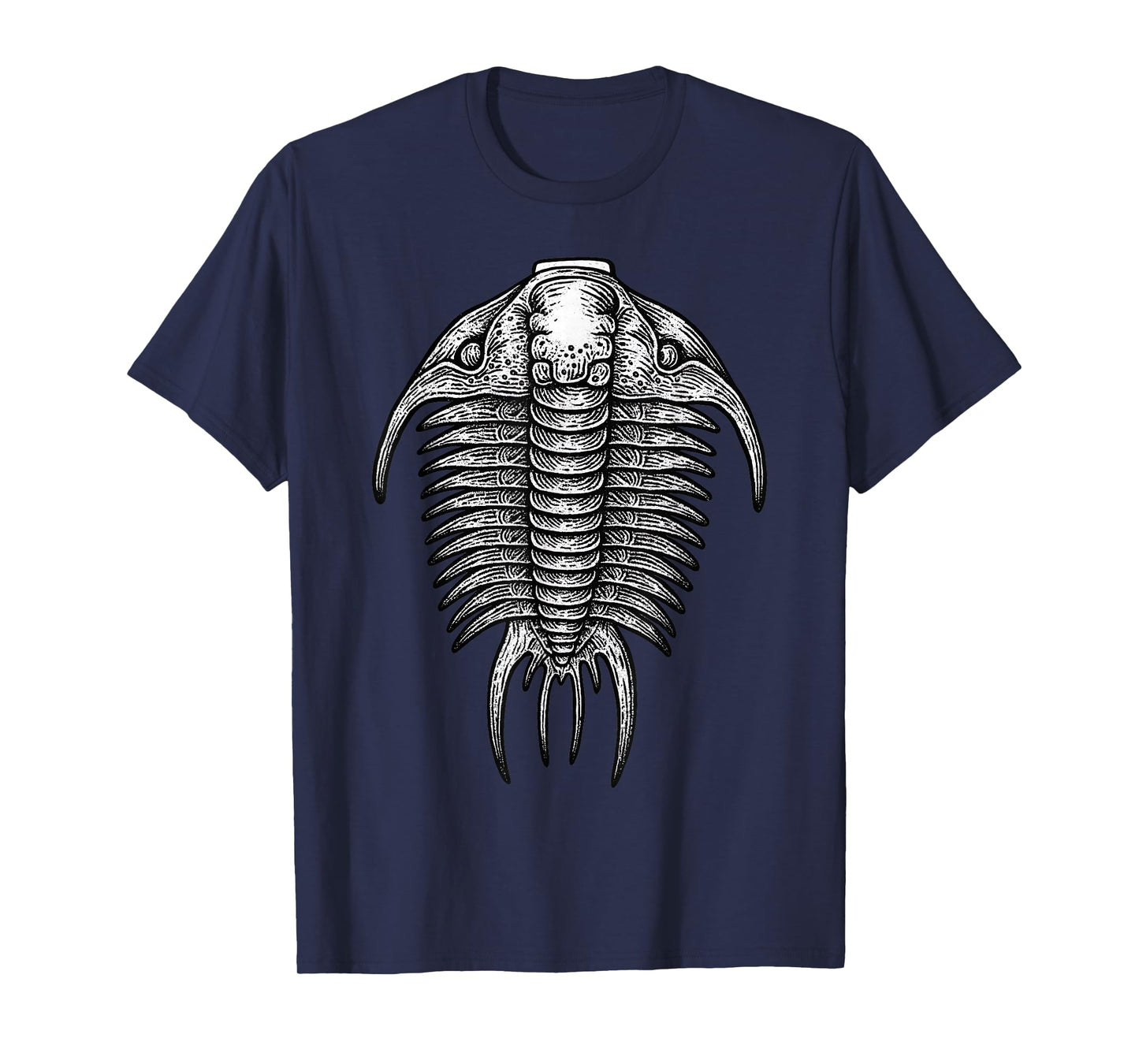 Trilobite Fossil Ancient Arthropod Dorsal View Paleontology T-Shirt