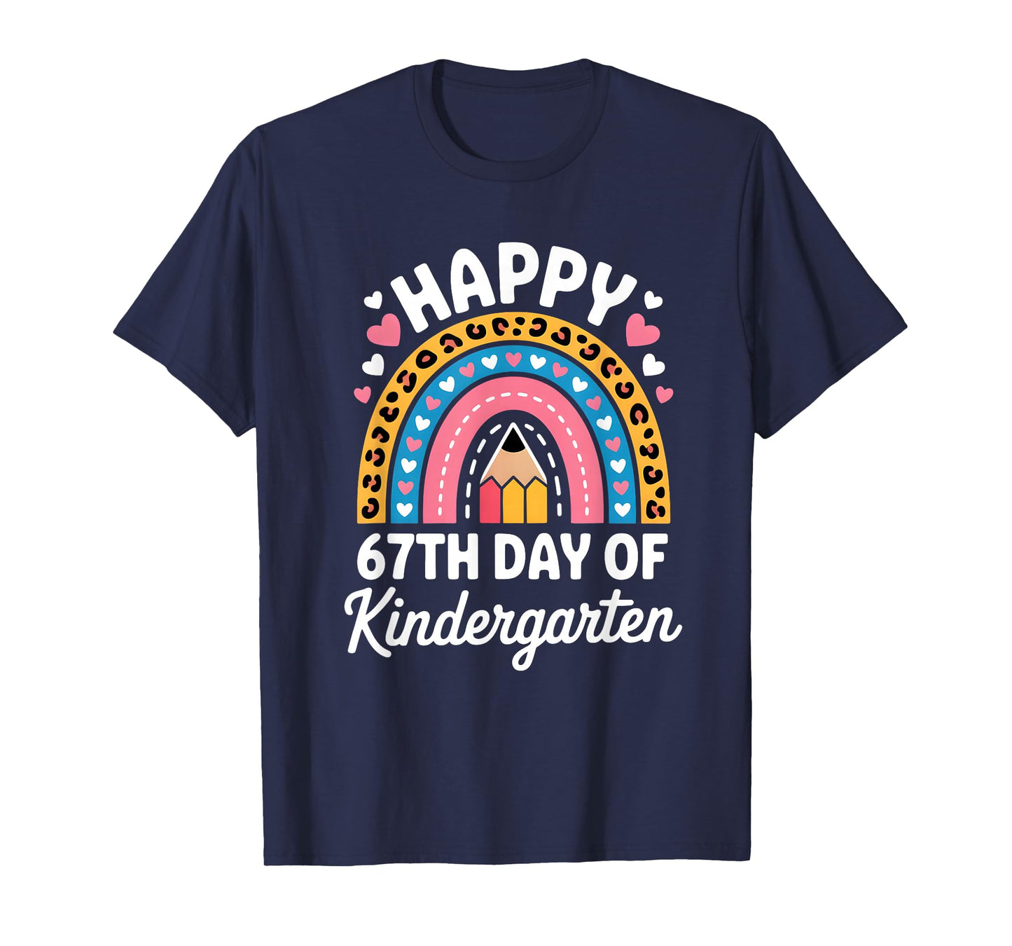 Happy 67th Day of Kindergarten 67 Meme 6 7 Funny Six Seven T-Shirt