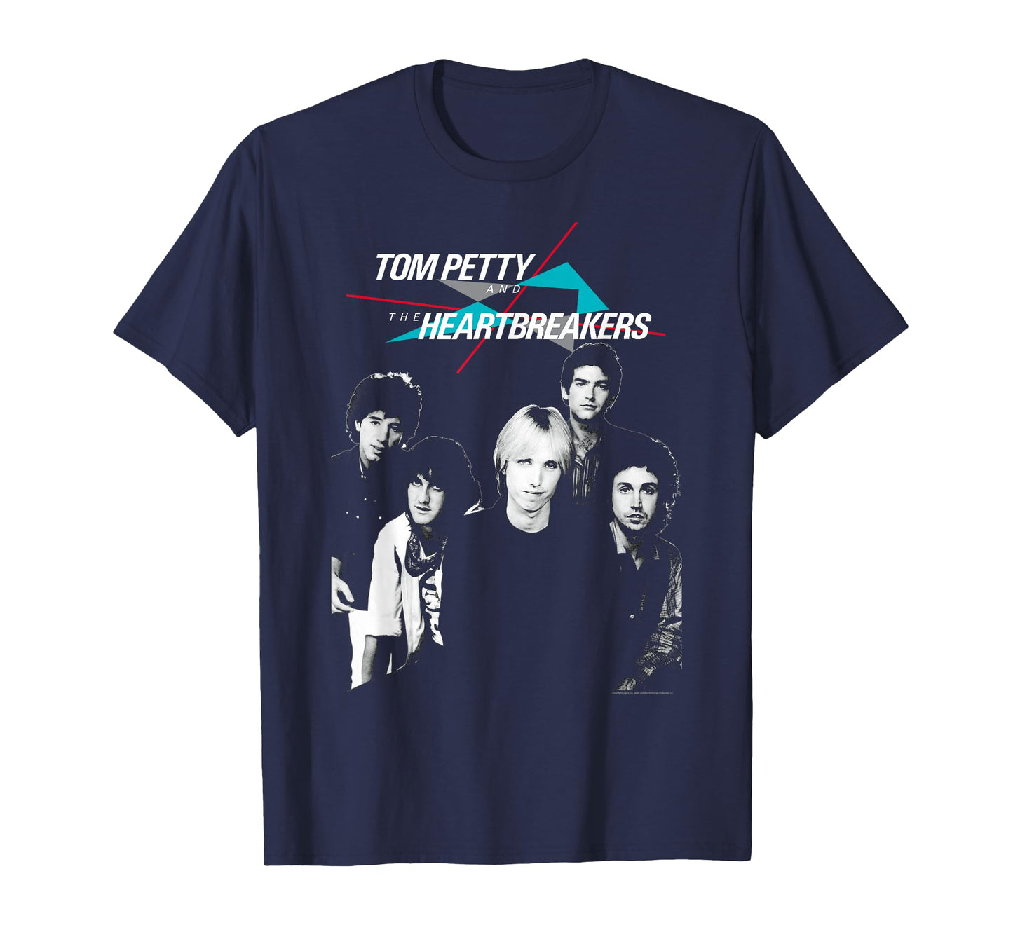 Tom Petty Women's Black Modern Music T-Shirt